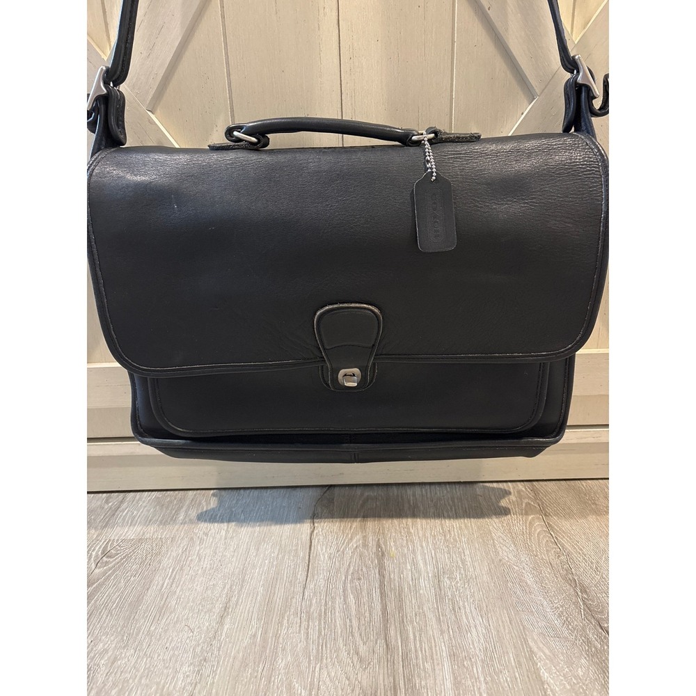 VTG COACH 5180 Classic Legacy Metropolitan Briefcase Crossbody Unisex Leather - Picture 2 of 9